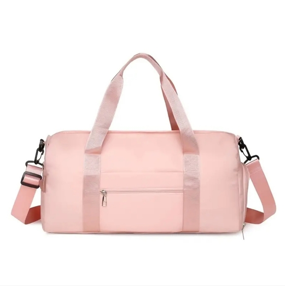 PINK...Spacious Grey Duffle Bag with Shoe Storage!! Make An Offer Today!! - Picture 6 of 11